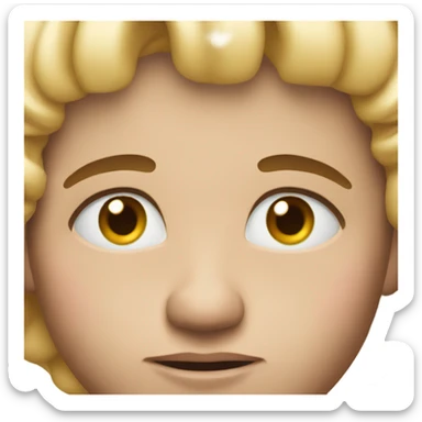 Raised eyebrows sticker