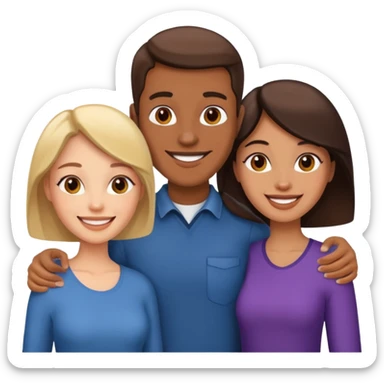 DOS MUJERES Y UN HOMBRE sticker