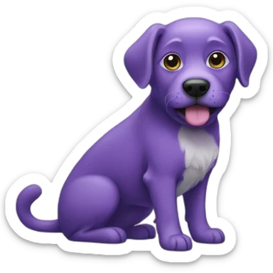 purple-dog sticker