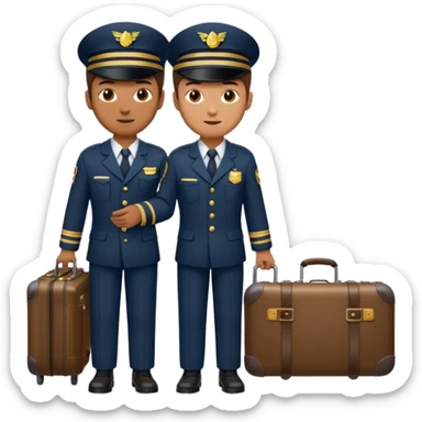 Porter with luggage,Train Crew. sticker