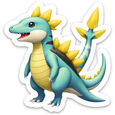 Gabite-Ampharos-Sharpedo-Rhypherior-Sceptile-fusion sticker