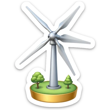 Windrad zum strom erzeugen sticker