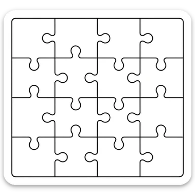 Puzzle sticker