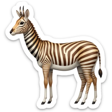 Zebra-antelope-gazelle-hybrid, full body sticker