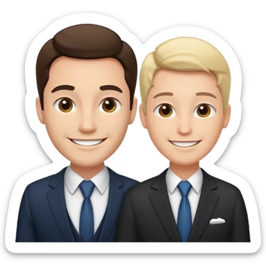 business meeting CEO / customer sticker