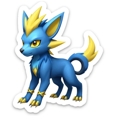 Manectric-Luxray-Fakémon-hybrid-creature (full body)  sticker