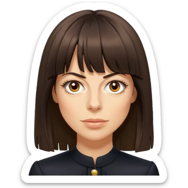 claudia winkleman lots of fringe sticker