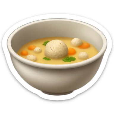 Matzah ball soup sticker