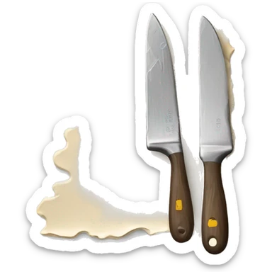 palette knife for painters sticker