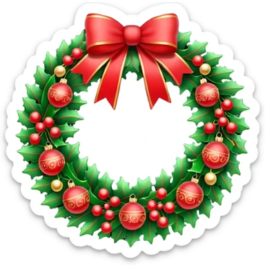 Christmas wreaths  sticker