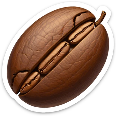 coffee bean sticker