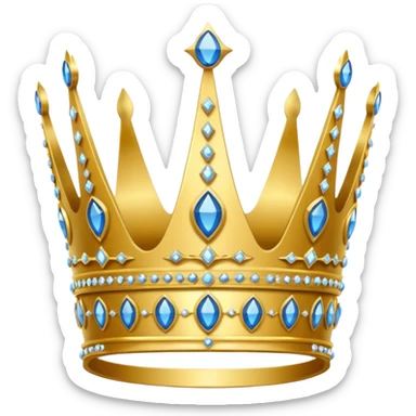 Queen Tiara crown sticker