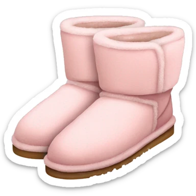 UGG slippers light pink sticker
