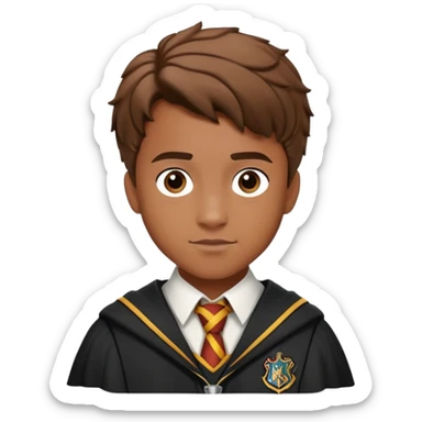 Luke Youngblood is Lee Jordan in harry potter, wear hogwarts uniform sticker