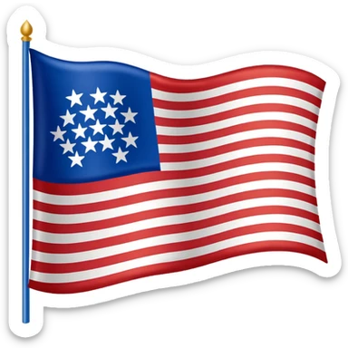 Juneteenth flag sticker