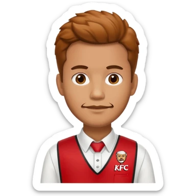kfc man sticker