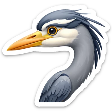 Grey Heron sticker