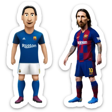 Zlatan vs Messi  sticker