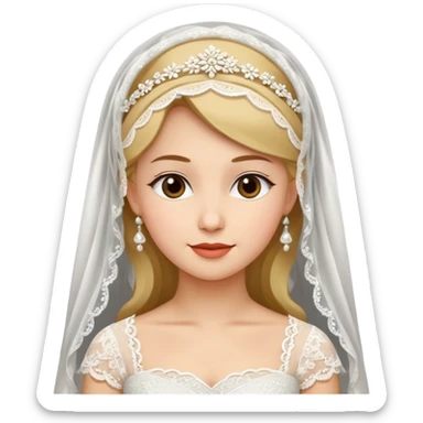 europe Bride, traditonal. culture. sticker