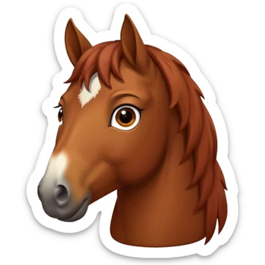 pleading horse sticker