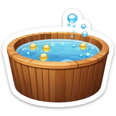 Hot tub sticker