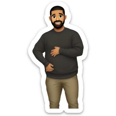 Pregnant drake sticker