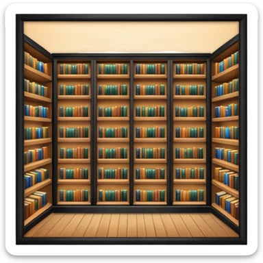 I’ll go to the library. sticker