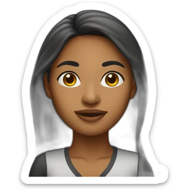 trinidad woman sticker