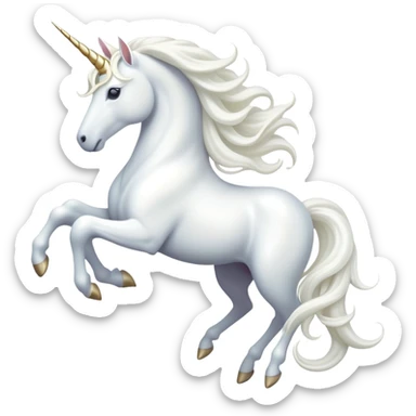 cinematic-beautiful-white-unicorn-emoji,-poised-and-regal,-with-a-slender,-ethereal-form-draped-in-a-pristine-white-color,-a-flowing-mane-and-tail,-and-a-white,-spiraled-horn-that-radiates-pure-light,-simplified-yet-sharp-and-majestic,  sticker