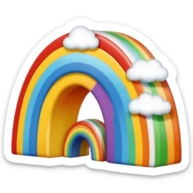 Faça um dálmata colorido que seja a raça de cachorro que seja colorido do arco-íris apenas as pintas sticker