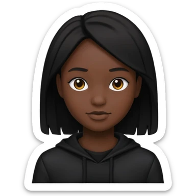 Creer moi un avatar tout noir sticker