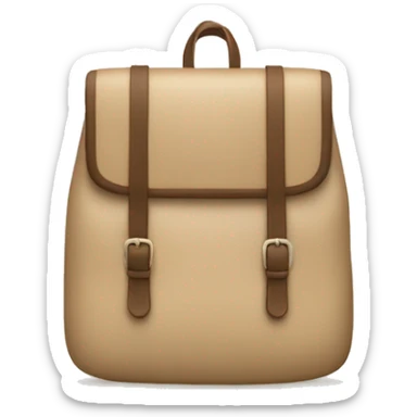 beige book bag sticker