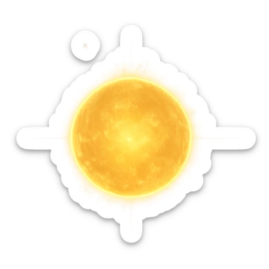 soul as a golden orb with radiant light, mystical aura, glowing, magical, luminous energy sticker