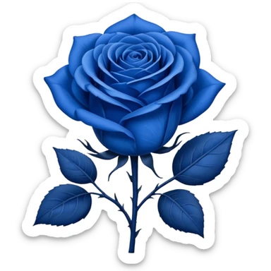 Rosa azul sticker