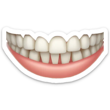 smiling smiley face on teeth braces sticker