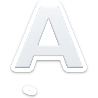 Blue circle with the letter A￼ sticker