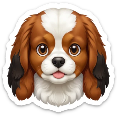Cavalier king dog sticker