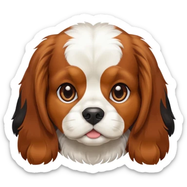 Cavalier king dog sticker