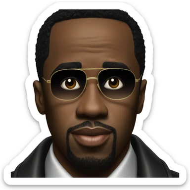 Realistic picture of p diddy sticker