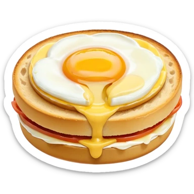 benedict egg sticker