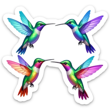 MORE HUMMINGBIRDS sticker