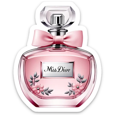 Miss dior perfume sticker