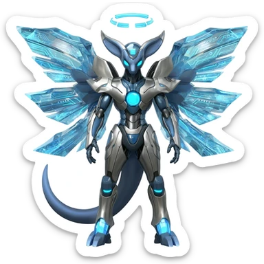 Futuristic Deoxys-Genesect-Lunala-ET-hybrid-fantasy-creature sticker
