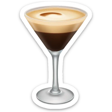 Espresso martini with no toppings sticker