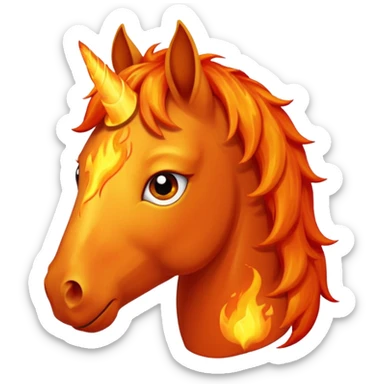 Happy fire horse emoji sad fire horse emoji worried fire horse emoji sticker