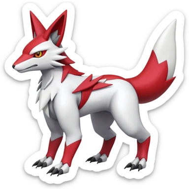 Heliolisk-Sergal-Zangoose-Cyclizar-Genesect-Pokémon, full body sticker
