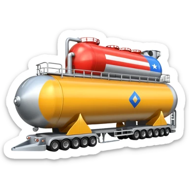 create an ultra realistic American modern liquefied gas tanker sticker