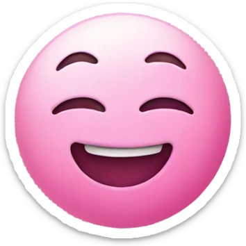 pink moon smiling sticker