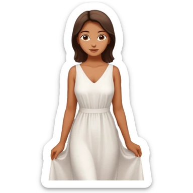 santorini woman sticker