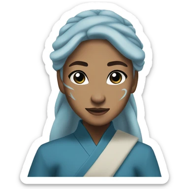 Katara from avatar the last airbender waterbending sticker